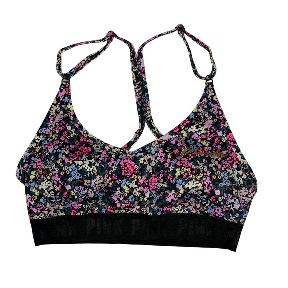PINK by Victoria's Secret Floral Sports Bra Size Small